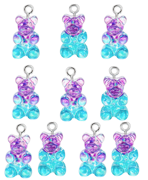 10pc small Resin Bear Charms