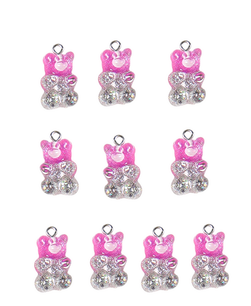 10pc small Resin Bear Charms