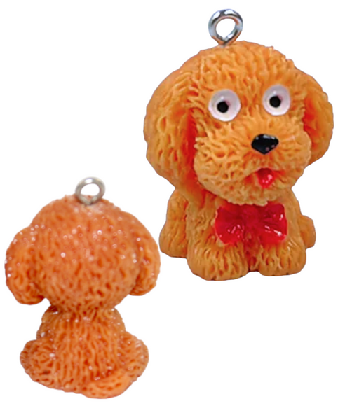 2pc -Kawaii Teddy Dog Charms C1