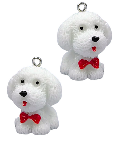 2pc -Kawaii Teddy Dog Charms C2