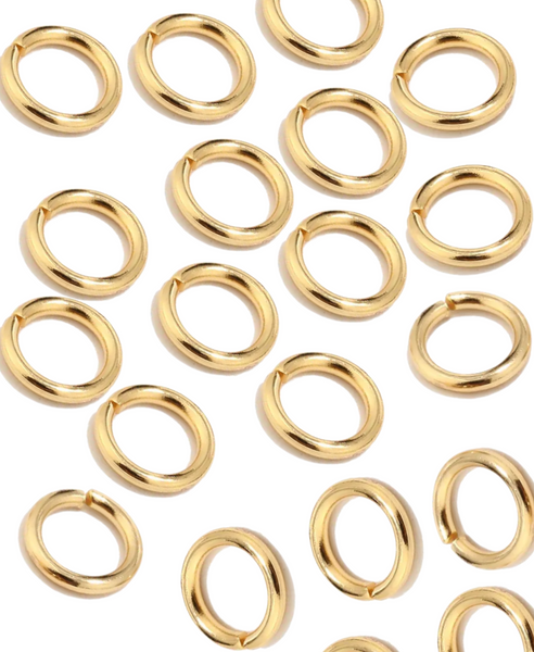 100pc Stainless Steel Gold Jump Rings for jewelry making