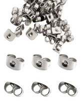 100pc- Stainless Steel Earring Stoppers