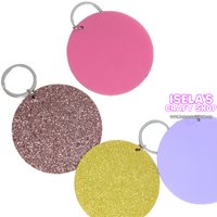 Acrylic Keychain Circle Blanks