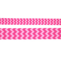 7/8" 22mm or 1.5" 38mm-3Yards -Chevron Ribbon