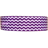 7/8" 22mm or 1.5" 38mm High Quality Purple Chevron Ribbon