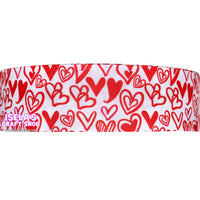 3yards - Size-1.5" High Quality Heart Ribbon  R768