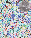 10gm -Mix Color Evil eye Polymer Clay Slices C2