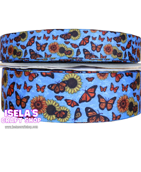 Sunflowers & Butterflies Ribbon 