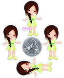 1pc - Girl Resin Planar P295