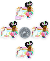 1pc - High Quality Unicorn Baby Girl Resin Planar P353