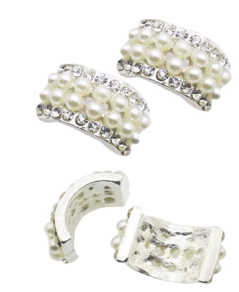 4PC Pearl Rhinestone Embellishments