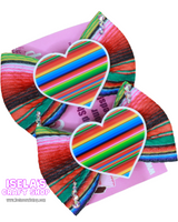 Small Serape Fabric bows