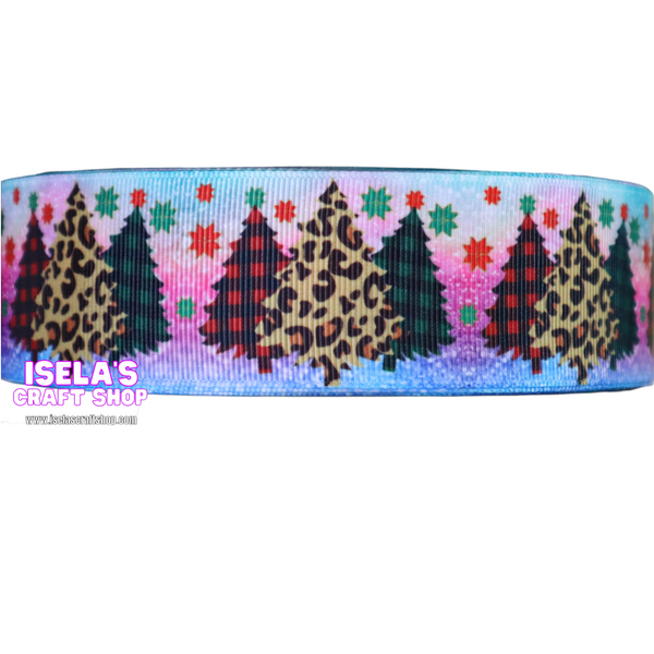 3Yards-New Christmas tree Ribbon size 1.5"-R1008