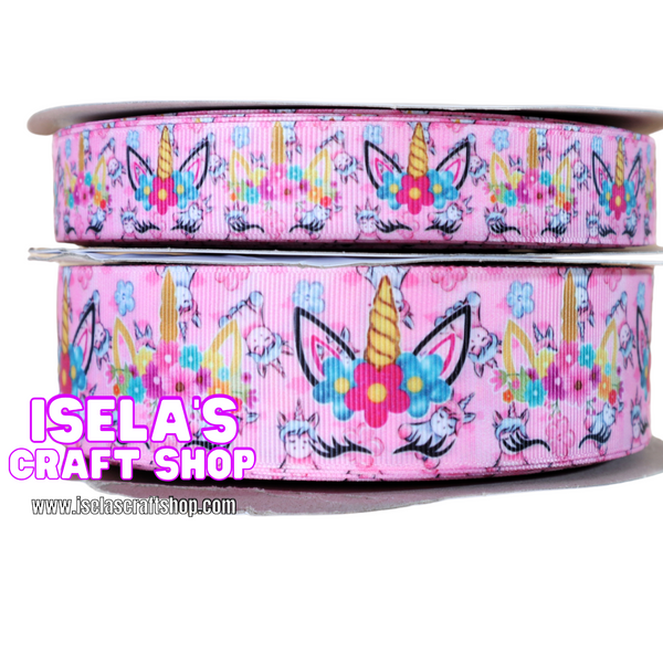 New High Quality Unicorn Ribbon 7/8" or 1.5"