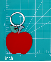 Apple Acrylic Keychain Blank