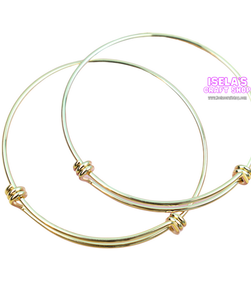 5pc-Stainless Steel Adjustable Bangle Bracelet