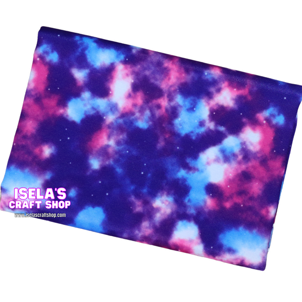 Galaxy Print Polyester Fabric , Non-Stretch N4