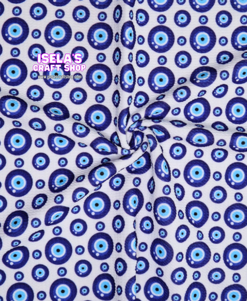 New Printed Evil Eye Bullet Liverpool Fabric L16