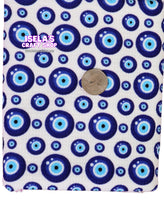 New Printed Evil Eye Bullet Liverpool Fabric L16