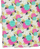 Flower Printed  Bullet Liverpool Fabric L34