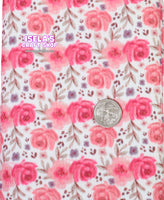 Rose Printed Bullet Liverpool Fabric L19