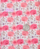 Rose Printed Bullet Liverpool Fabric L19