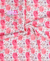 Rose Printed Bullet Liverpool Fabric L19