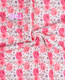 Rose Printed Bullet Liverpool Fabric L19