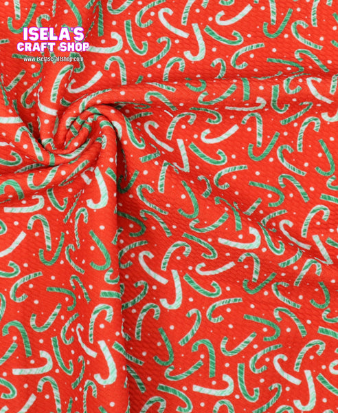 Candy cane Printed Bullet Liverpool Fabric L