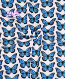 Butterfly Printed Bullet Liverpool Fabric L43