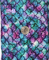 Mermaid Scales Printed Bullet Liverpool Fabric L42