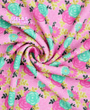 New Flower Printed Bullet Liverpool Fabric L38