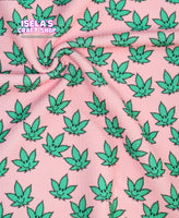 New Weed Printed Bullet Liverpool Fabric L120