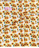 New Sunflower Printed Bullet Liverpool Fabric L148