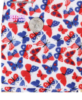 New 4th of july Butterflies Bullet Liverpool Fabric L127