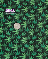 New Weed Printed Bullet Liverpool Fabric L118