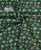 New Weed Printed Bullet Liverpool Fabric L117