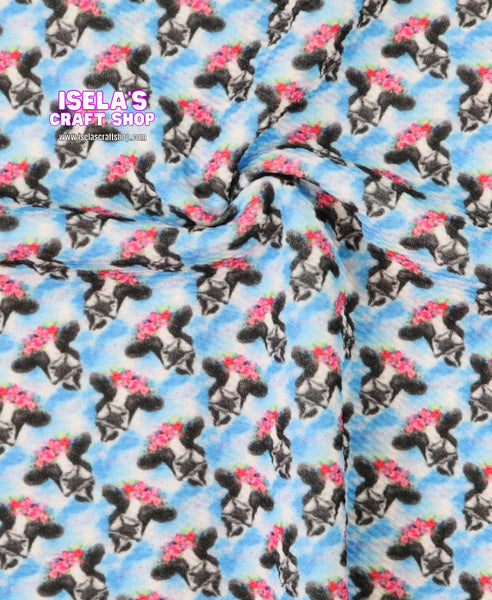 Cow Printed Bullet Liverpool Fabric L114