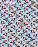 Cow Printed Bullet Liverpool Fabric L114