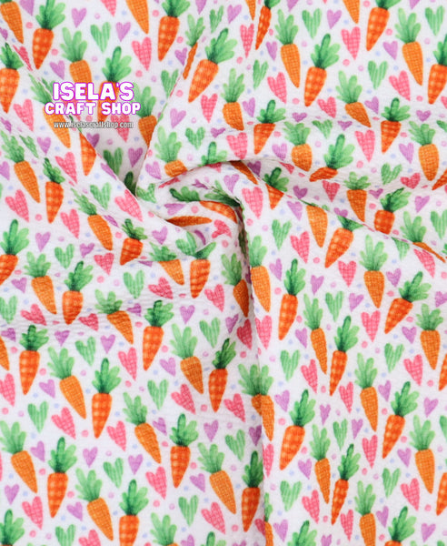 New Carrot Printed Bullet Liverpool Fabric L129