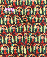 1pc Virgencita Printed Bullet Liverpool Fabric