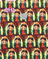 1pc Virgencita Printed Bullet Liverpool Fabric