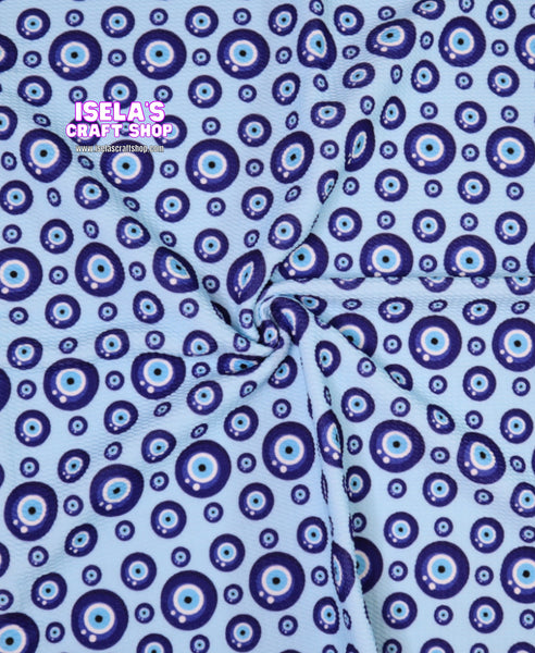 Evil Eye Printed Bullet Liverpool Fabric L103