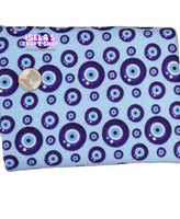 Evil Eye Printed Bullet Liverpool Fabric L103