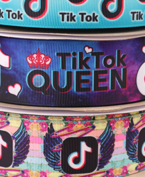 Tiktok ribbon Size 1.5" 38mm Ribbon