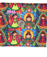 New Virgencita Printed Bullet Liverpool Bullet Fabric L20