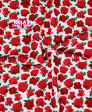 Rose Printed Bullet Liverpool Fabric L10