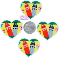 1pc - Crayon Heart Resin Planar P792