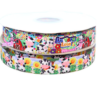 Cow ribbon Size-7/8" 22mm