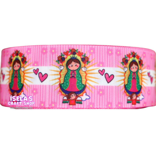 3Yards-Virgencita Ribbon  Size-1.5" 38mm --R118